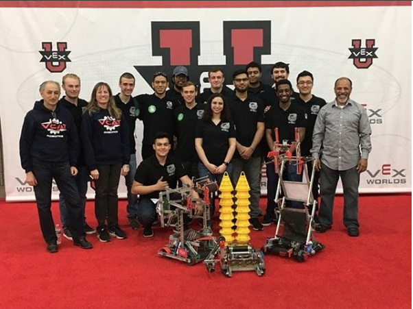 Vaughn’s VCAT Robotics Team Return From the VEX U Worlds Competition