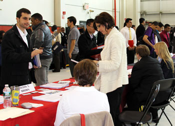 Spring Career Fair Attracts More than 40 Companies