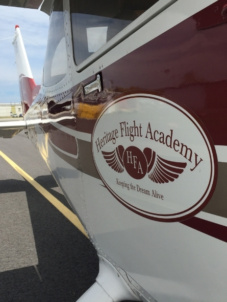 Heritage Flight Academy plane
