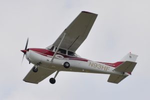 Heritage plane in flight
