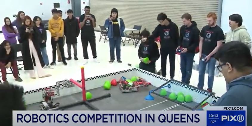 PIX11 News Segment Qualifier Robotics Competition at Vaughn College